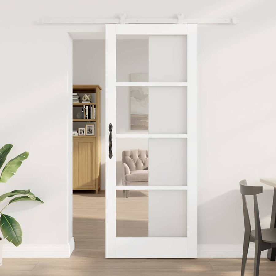 Schuifdeur Orkdal Hout En Metaal Wit 83 x 211 cm