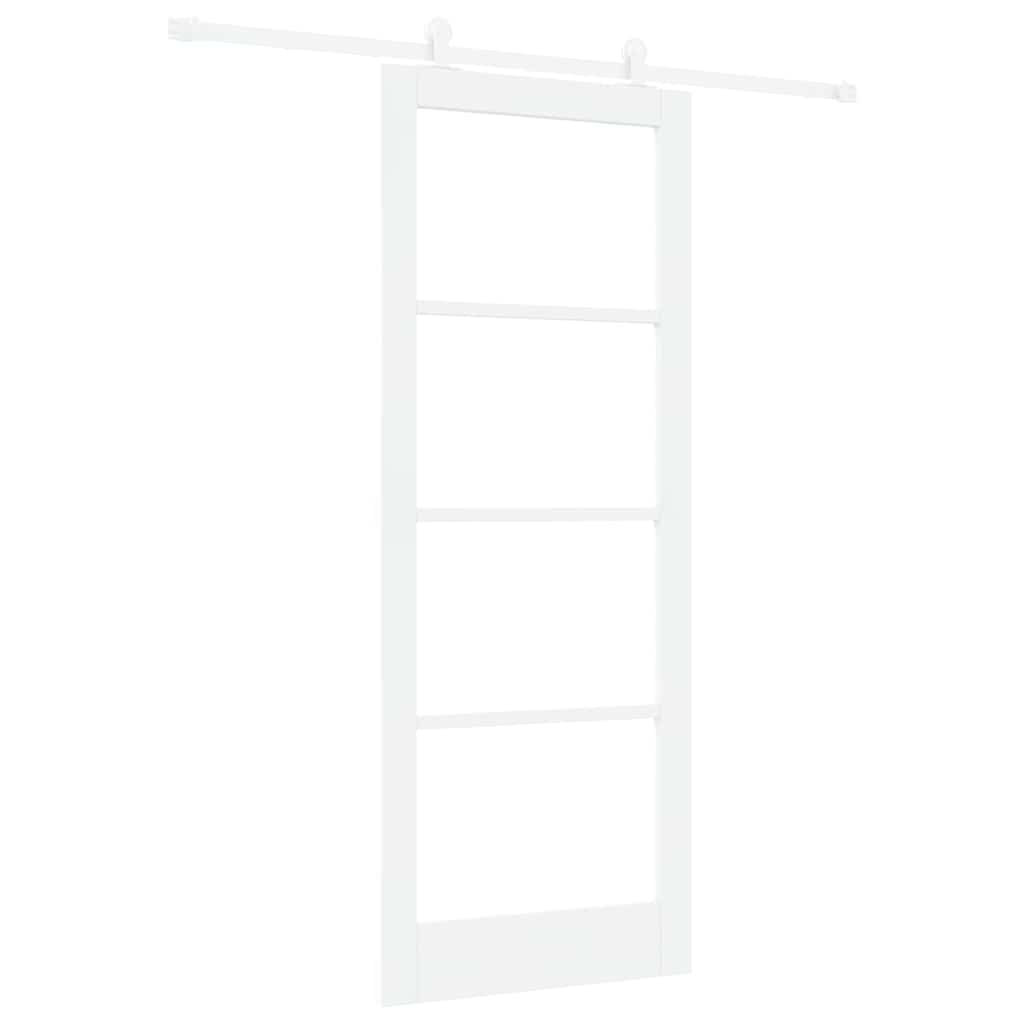 Schuifdeur Orkdal Hout En Metaal Wit 83 x 211 cm