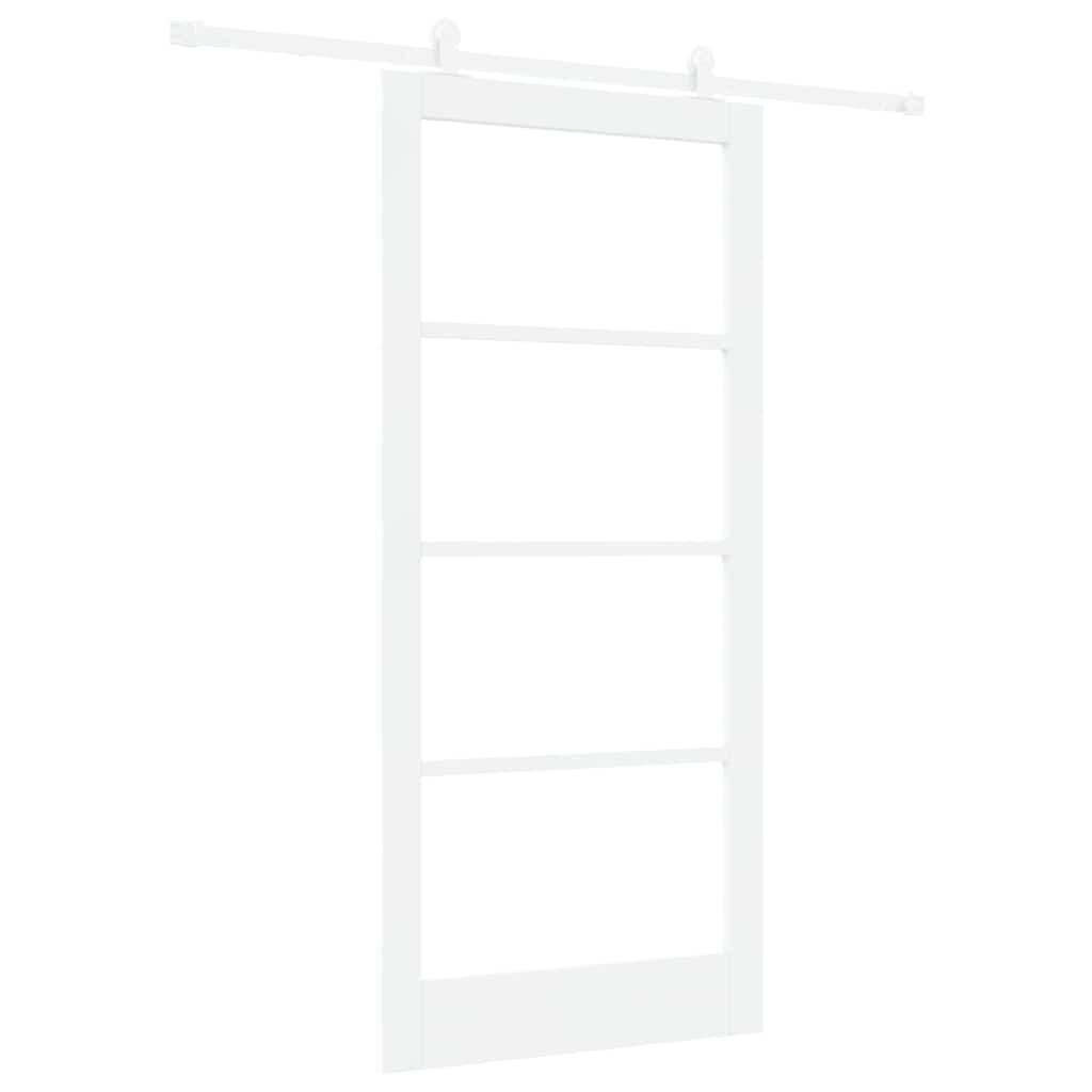 Schuifdeur Orkdal Hout En Metaal Wit 93 x 202 cm