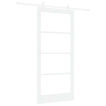 Schuifdeur Orkdal Hout En Metaal Wit 93 x 202 cm