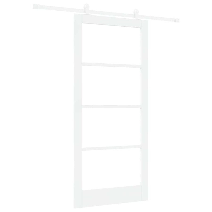Schuifdeur Orkdal Hout En Metaal Wit 93 x 202 cm