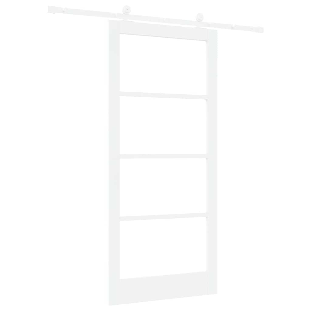 Schuifdeur Orkdal Hout En Metaal Wit 93 x 202 cm