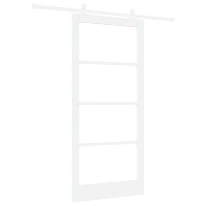 Schuifdeur Orkdal Hout En Metaal Wit 93 x 202 cm