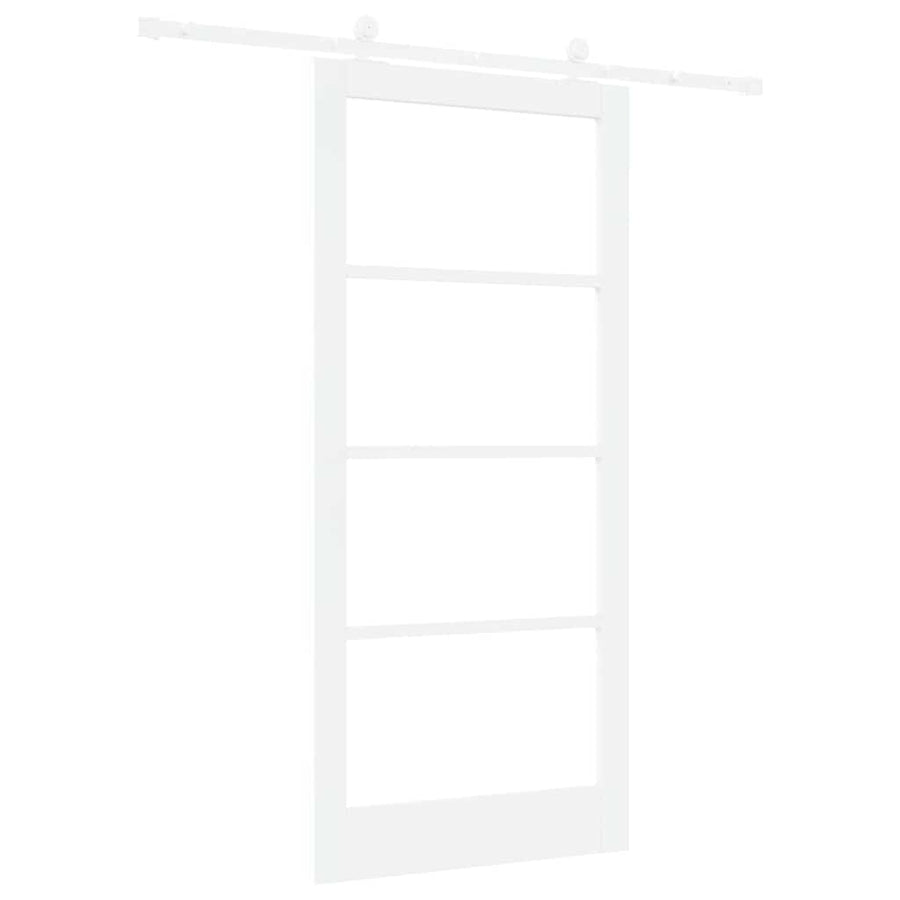 Schuifdeur Orkdal Hout En Metaal Wit 93 x 202 cm