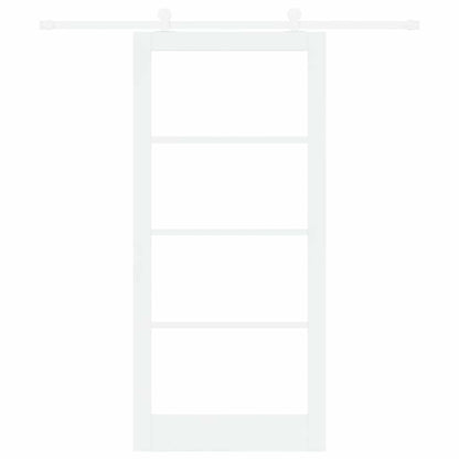 Schuifdeur Orkdal Hout En Metaal Wit 93 x 202 cm