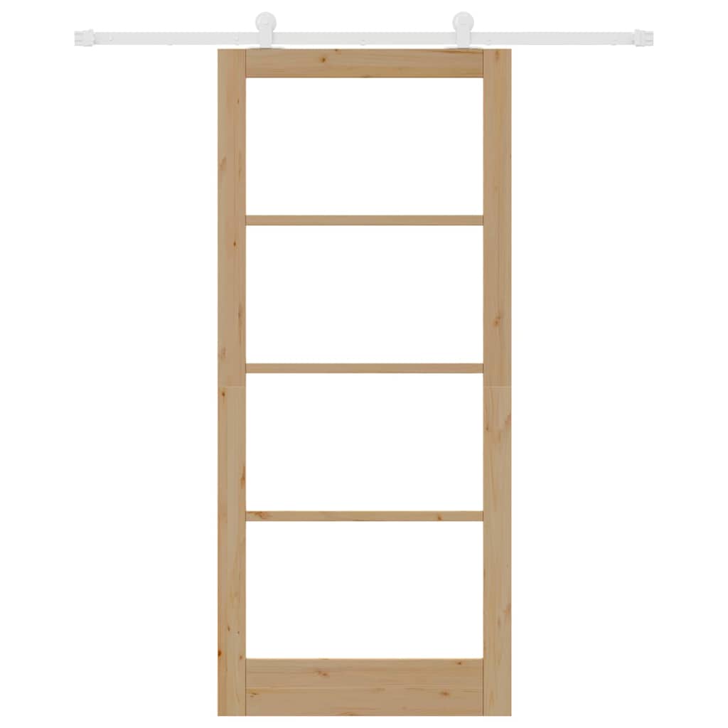 Schuifdeur Orkdal Bruin Hout En Metaal 93 x 211 cm