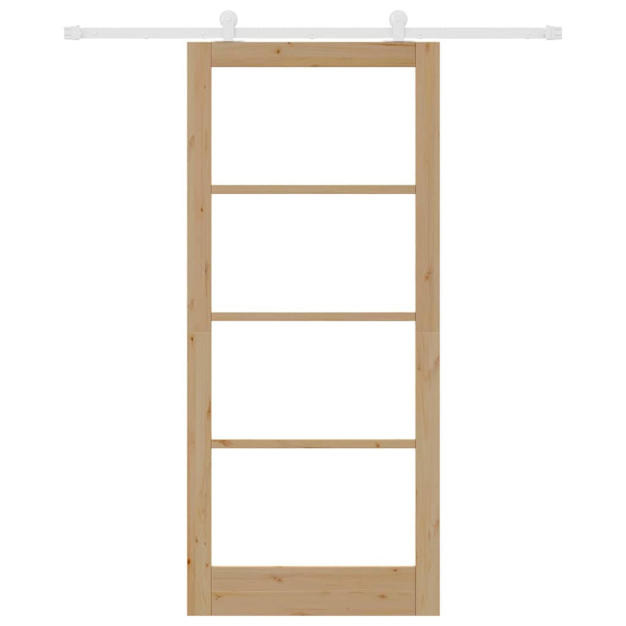 Schuifdeur Orkdal Bruin Hout En Metaal 93 x 211 cm