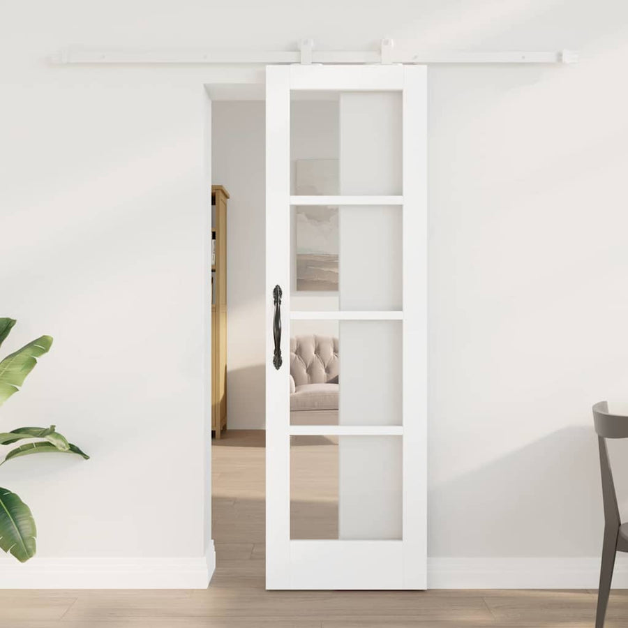 Schuifdeur Orkdal Hout En Metaal Wit 61 x 198,5 cm