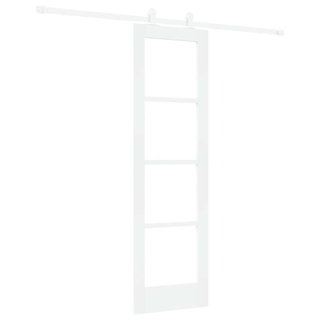 Schuifdeur Orkdal Hout En Metaal Wit 61 x 198,5 cm