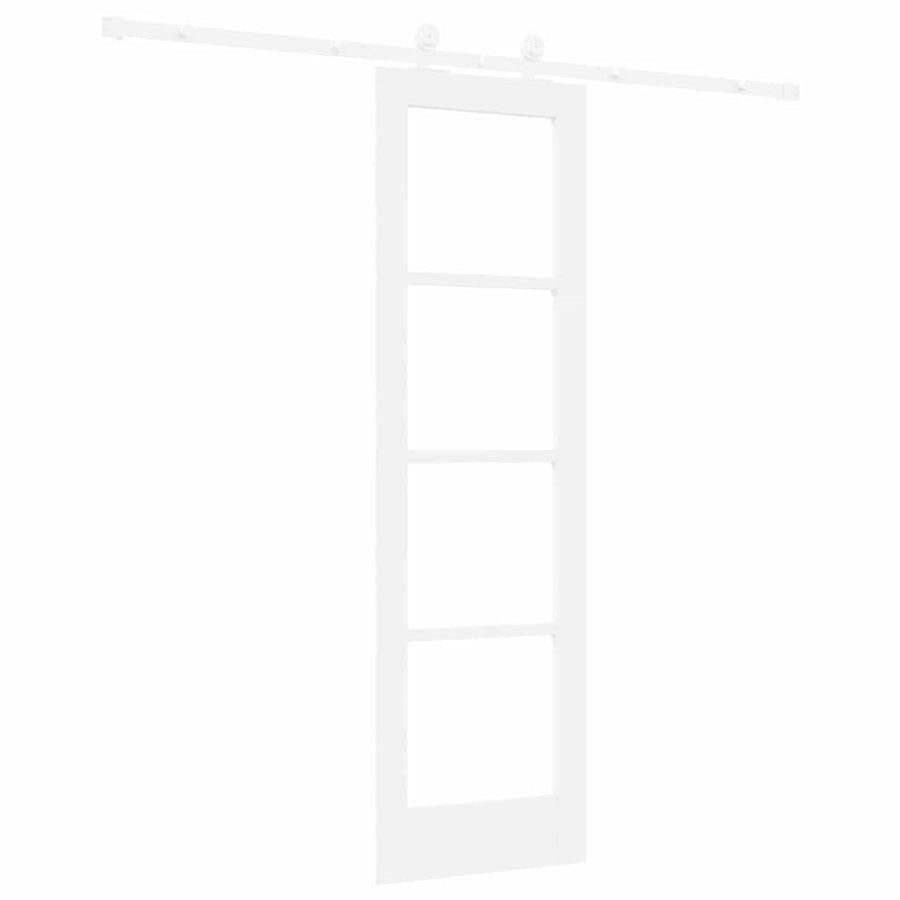 Schuifdeur Orkdal Hout En Metaal Wit 61 x 198,5 cm