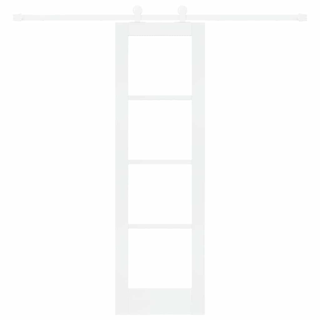 Schuifdeur Orkdal Hout En Metaal Wit 61 x 198,5 cm