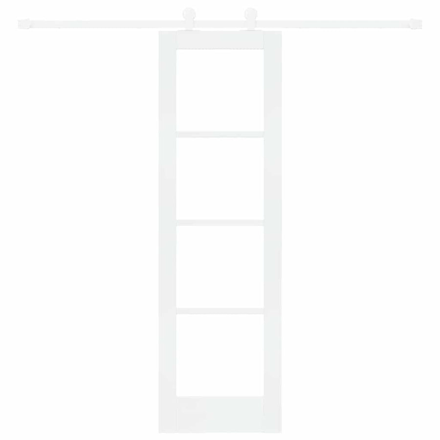 Schuifdeur Orkdal Hout En Metaal Wit 61 x 198,5 cm