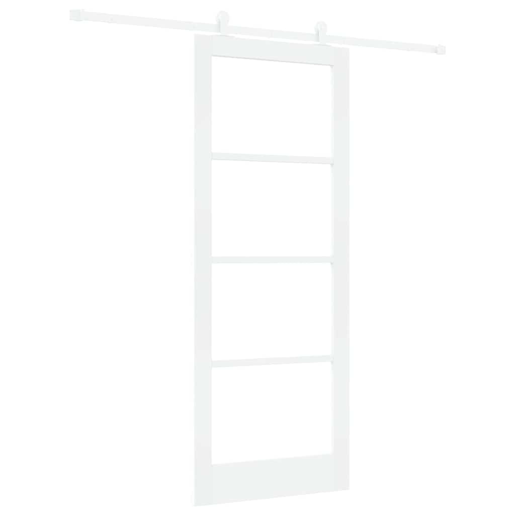 Schuifdeur Orkdal Hout En Metaal Wit 83 x 211 cm