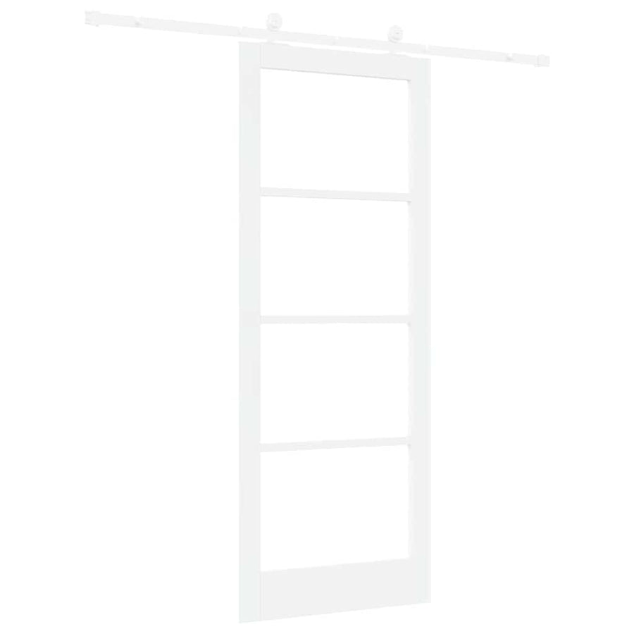 Schuifdeur Orkdal Hout En Metaal Wit 83 x 211 cm