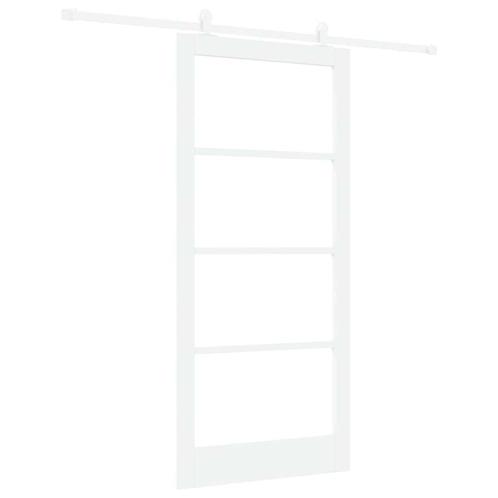 Schuifdeur Orkdal Hout En Metaal Wit 93 x 202 cm