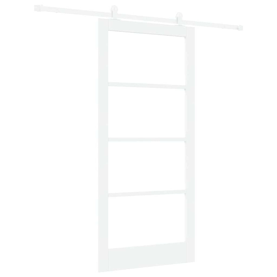 Schuifdeur Orkdal Hout En Metaal Wit 93 x 202 cm