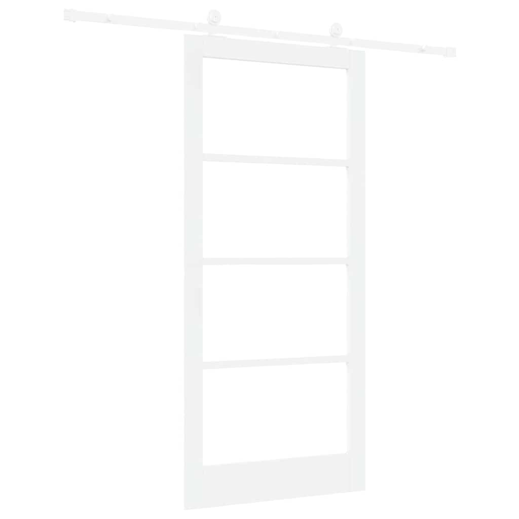Schuifdeur Orkdal Hout En Metaal Wit 93 x 202 cm