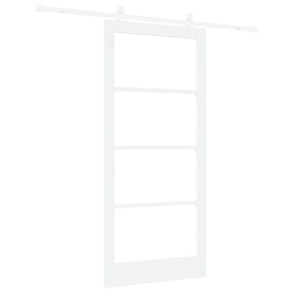 Schuifdeur Orkdal Hout En Metaal Wit 93 x 202 cm