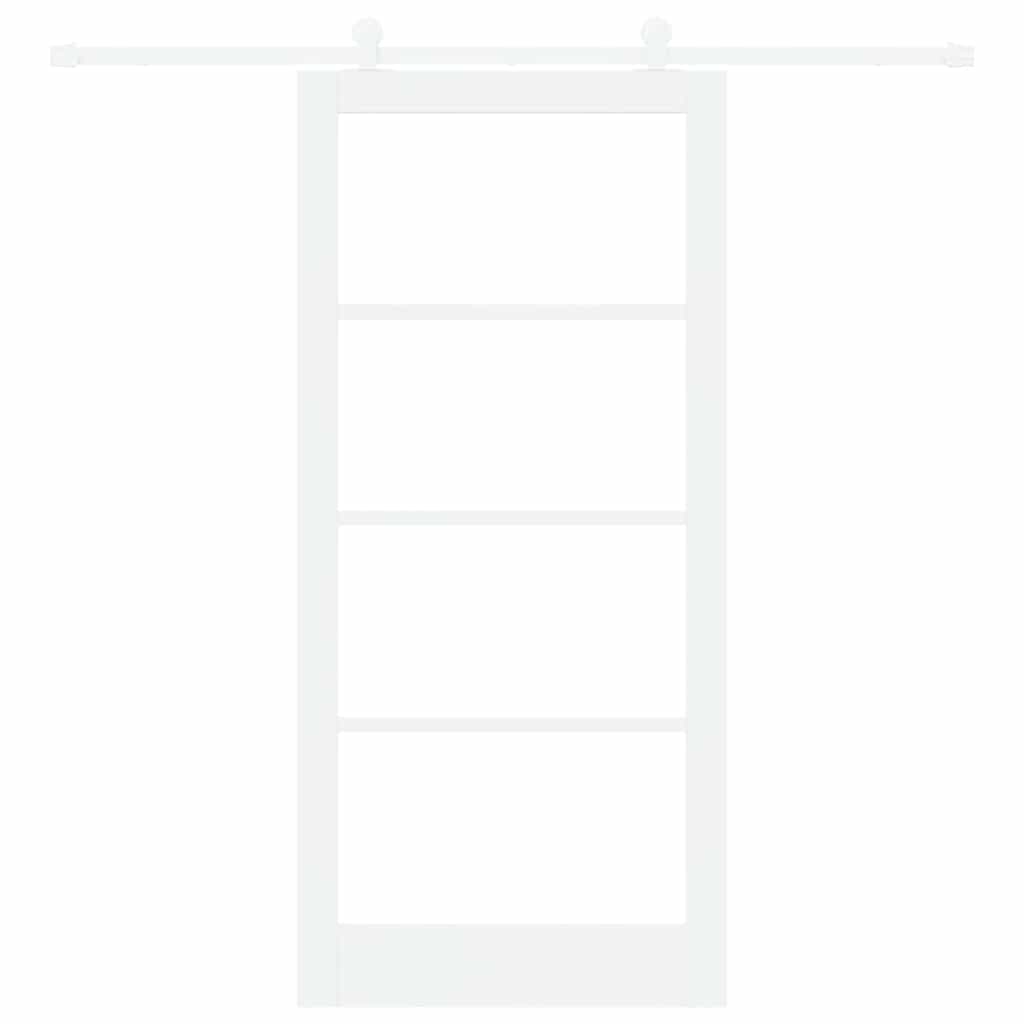 Schuifdeur Orkdal Hout En Metaal Wit 93 x 202 cm