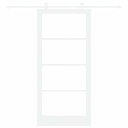 Schuifdeur Orkdal Hout En Metaal Wit 93 x 202 cm