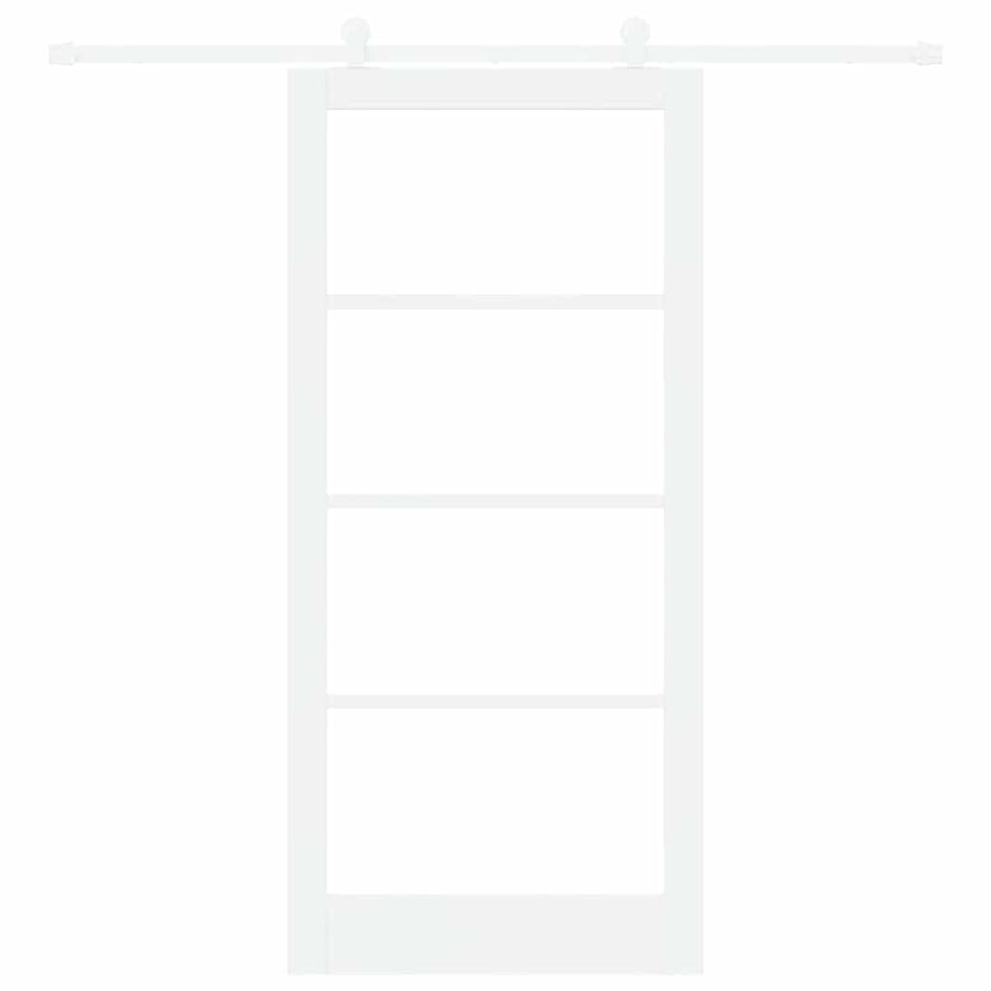 Schuifdeur Orkdal Hout En Metaal Wit 93 x 202 cm