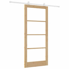 Schuifdeur Orkdal Bruin Hout En Metaal 93 x 211 cm