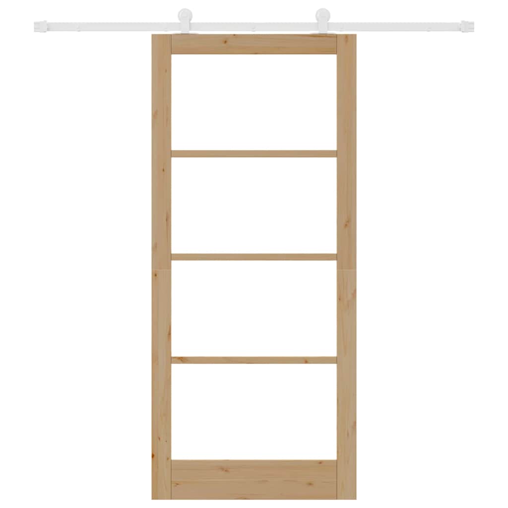 Schuifdeur Orkdal Bruin Hout En Metaal 93 x 211 cm