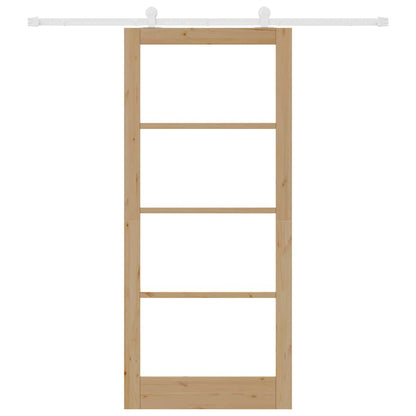 Schuifdeur Orkdal Bruin Hout En Metaal 93 x 211 cm