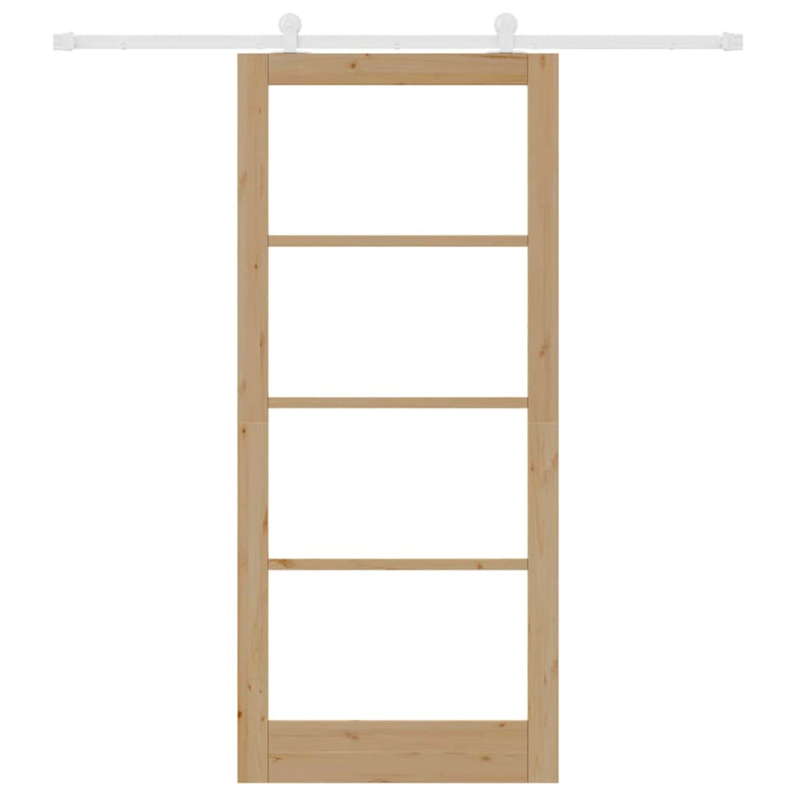 Schuifdeur Orkdal Bruin Hout En Metaal 93 x 211 cm