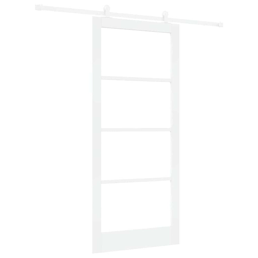 Schuifdeur Orkdal Hout En Metaal Wit 93 x 211 cm