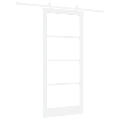 Schuifdeur Orkdal Hout En Metaal Wit 93 x 211 cm