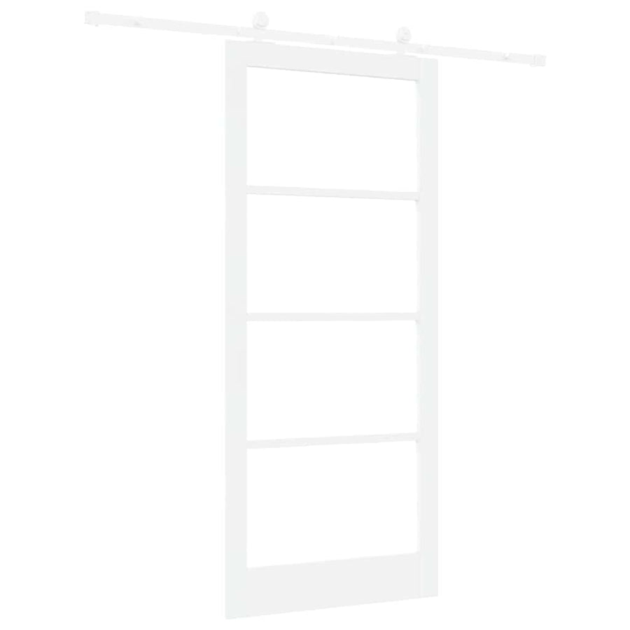 Schuifdeur Orkdal Hout En Metaal Wit 93 x 211 cm