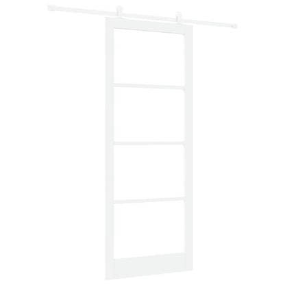Schuifdeur Orkdal Hout En Metaal Wit 93 x 232 cm