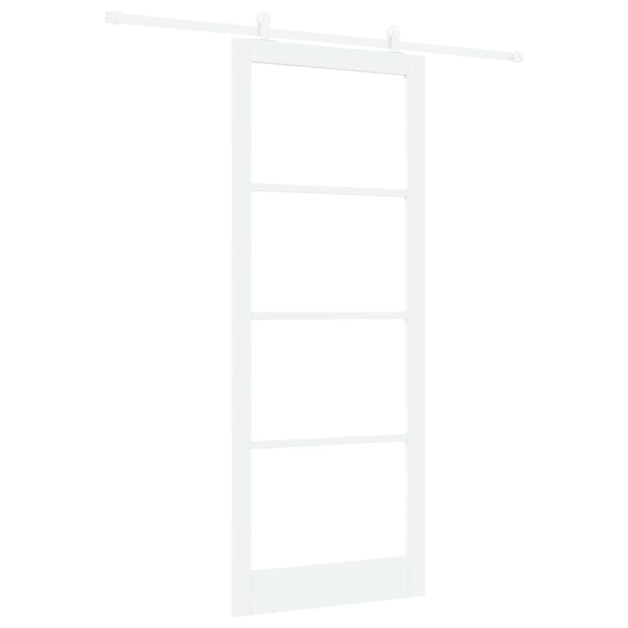 Schuifdeur Orkdal Hout En Metaal Wit 93 x 232 cm