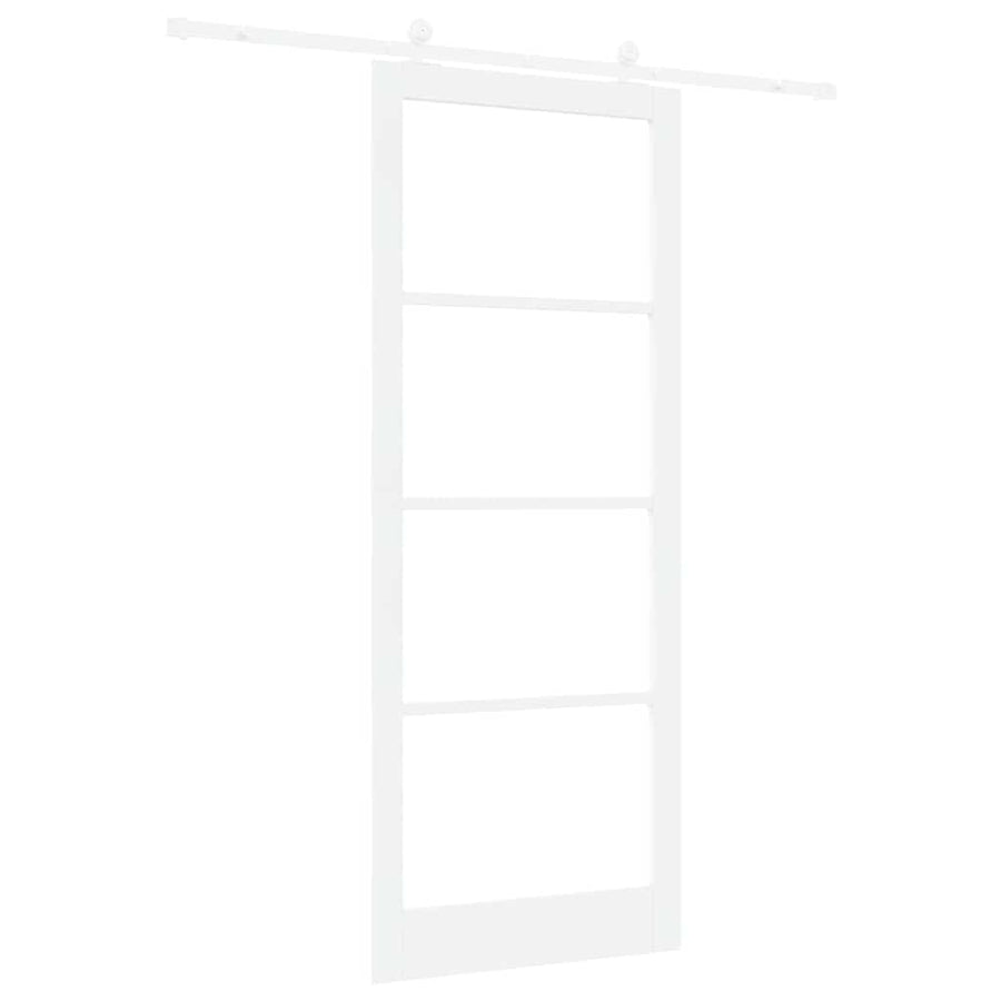 Schuifdeur Orkdal Hout En Metaal Wit 93 x 232 cm