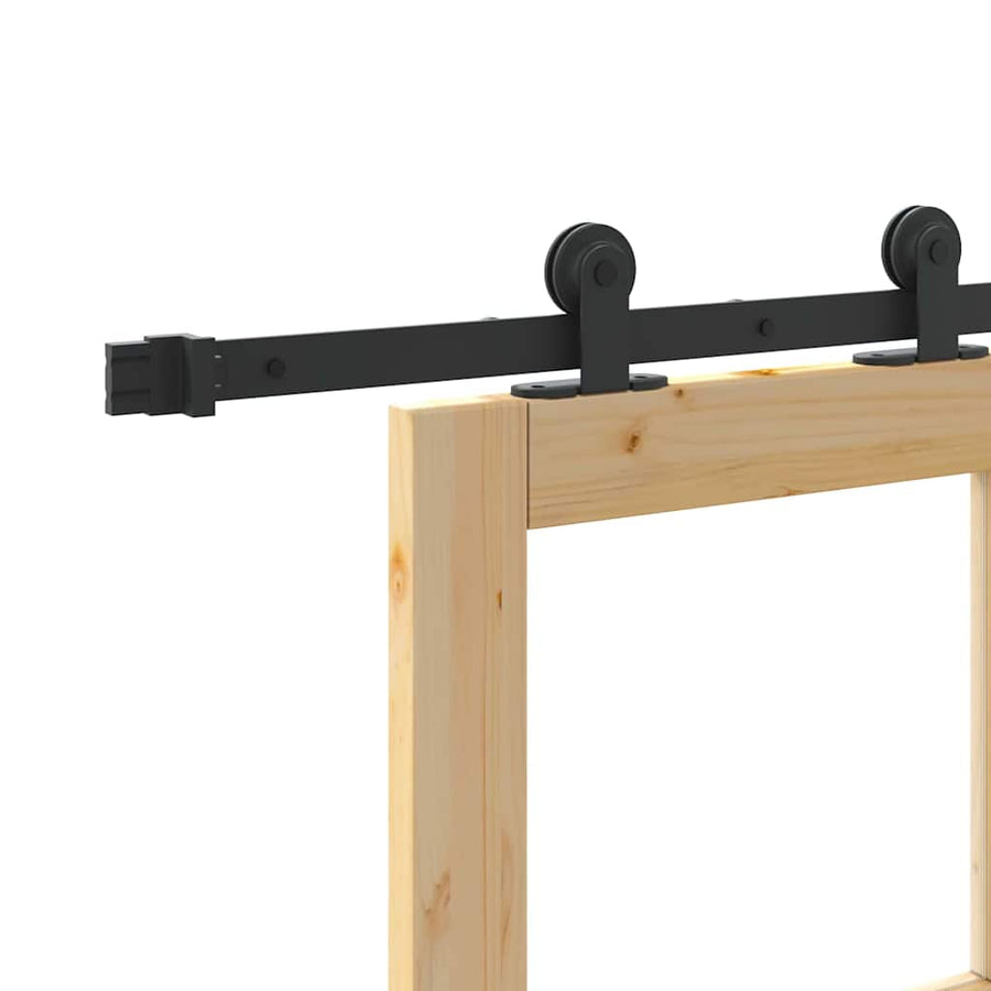 Schuifdeur Orkdal Bruin Hout En Metaal 93 x 202 cm