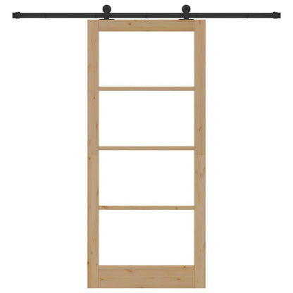 Schuifdeur Orkdal Bruin Hout En Metaal 93 x 211 cm