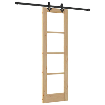Schuifdeur Orkdal Natuurlijk En Zwart 61 X 198,5 Cm