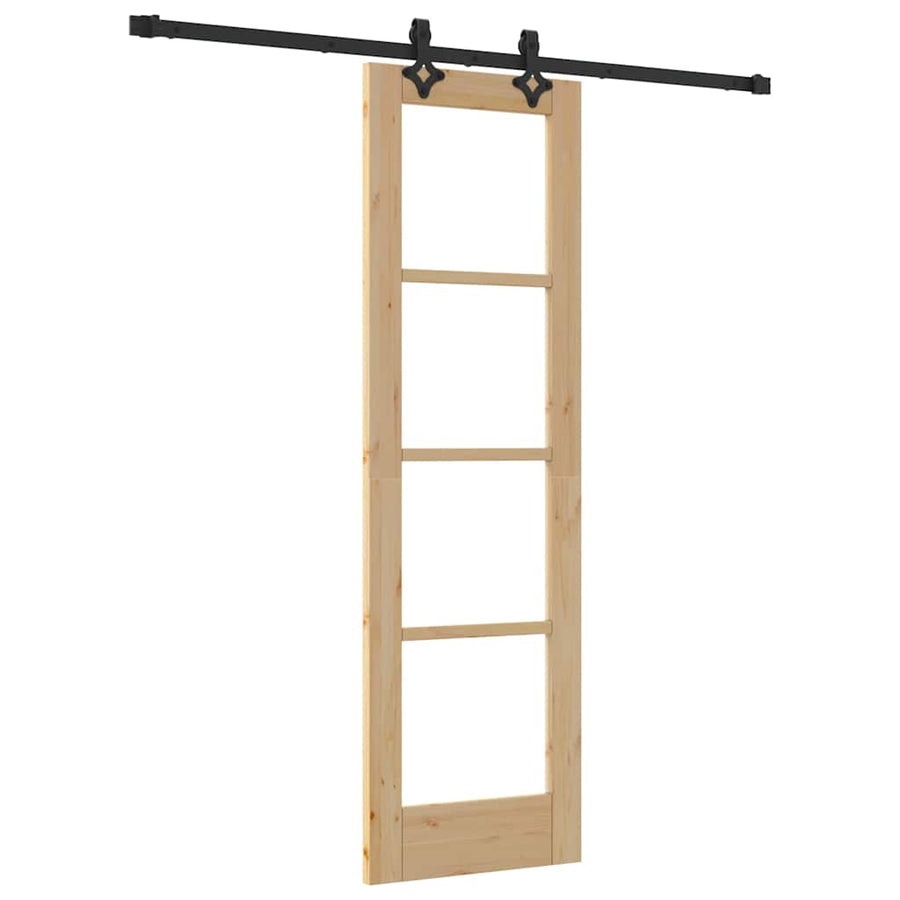 Schuifdeur Orkdal Natuurlijk En Zwart 61 X 198,5 Cm