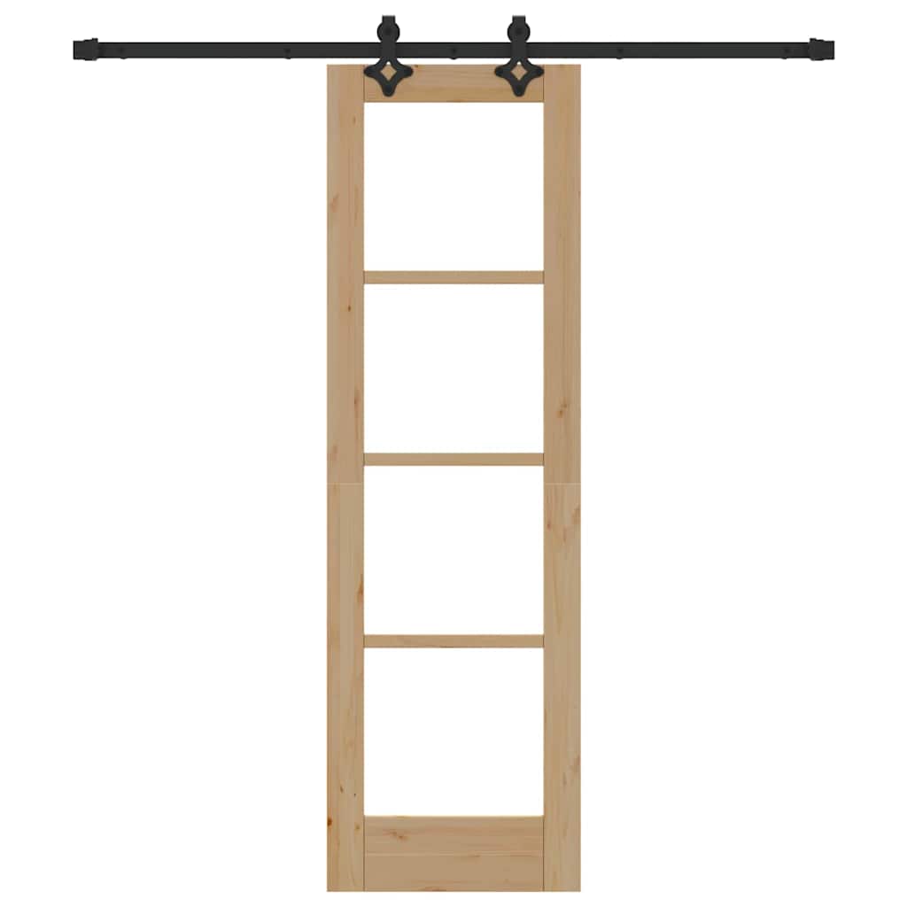 Schuifdeur Orkdal Natuurlijk En Zwart 61 X 198,5 Cm