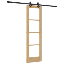Schuifdeur Orkdal Natuurlijk En Zwart 61 X 198,5 Cm