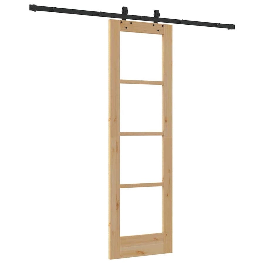 Schuifdeur Orkdal Natuurlijk En Zwart 61 X 198,5 Cm