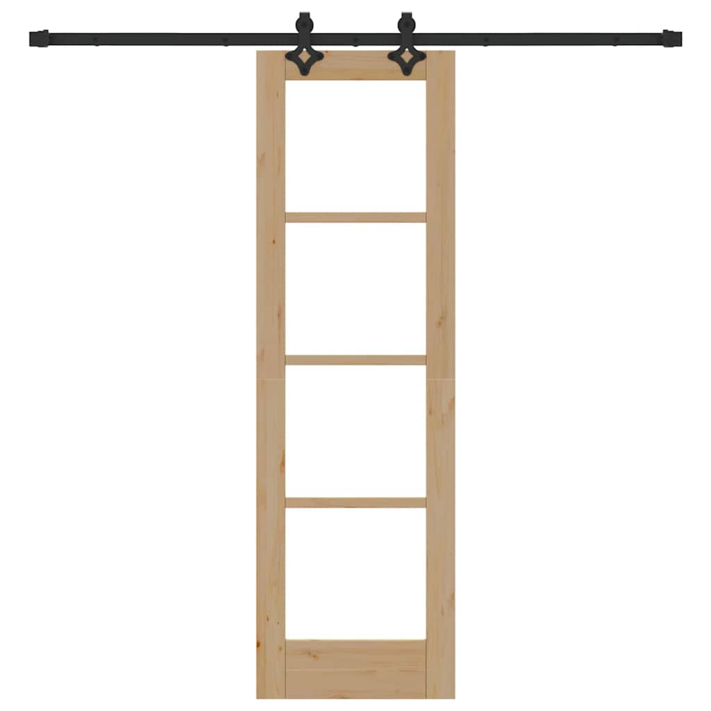 Schuifdeur Orkdal Natuurlijk En Zwart 61 X 198,5 Cm
