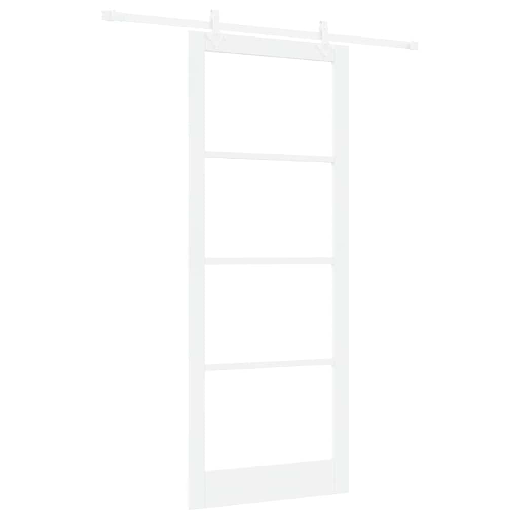 Schuifdeur Hout En Metaal Wit 93 x 232 cm