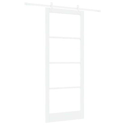 Schuifdeur Hout En Metaal Wit 93 x 232 cm