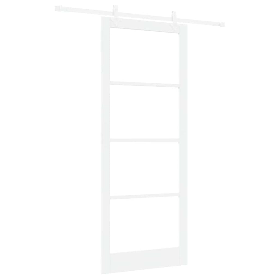 Schuifdeur Hout En Metaal Wit 93 x 232 cm