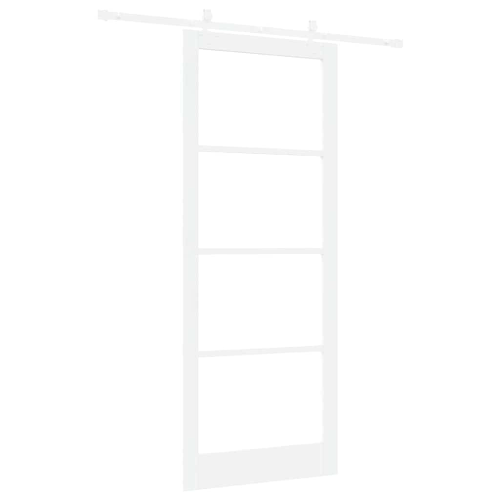 Schuifdeur Hout En Metaal Wit 93 x 232 cm
