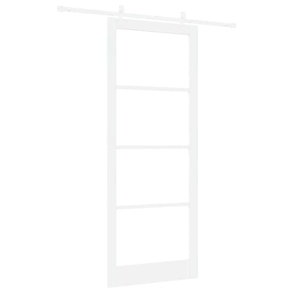 Schuifdeur Hout En Metaal Wit 93 x 232 cm