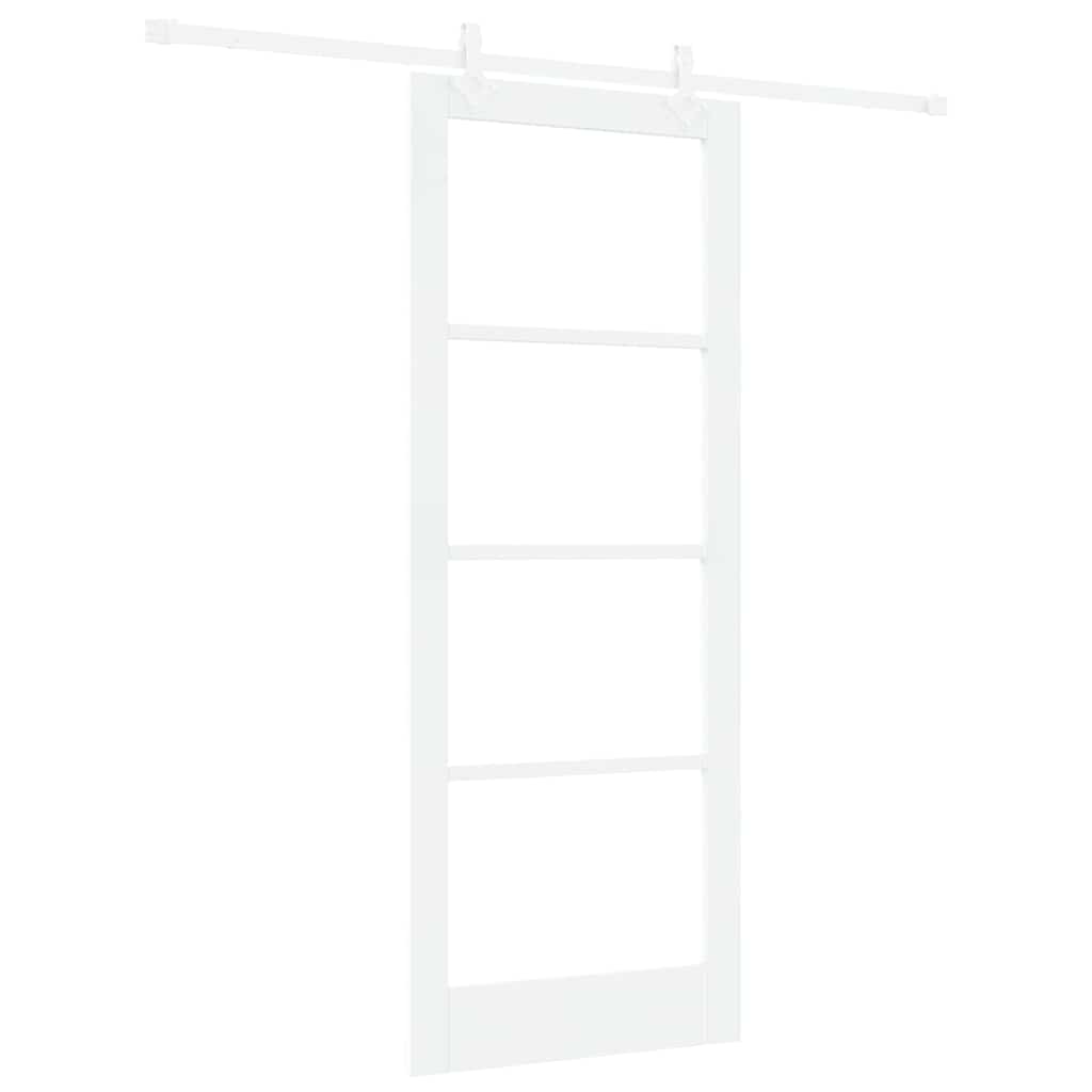 Schuifdeur Hout En Metaal Wit 83 x 211 cm