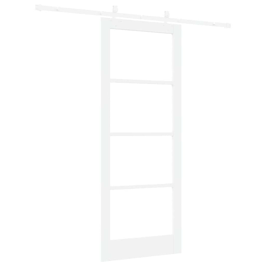 Schuifdeur Hout En Metaal Wit 83 x 211 cm